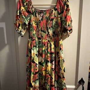 Encanto Floral Off-Shoulder Dress Disney/Her Universe